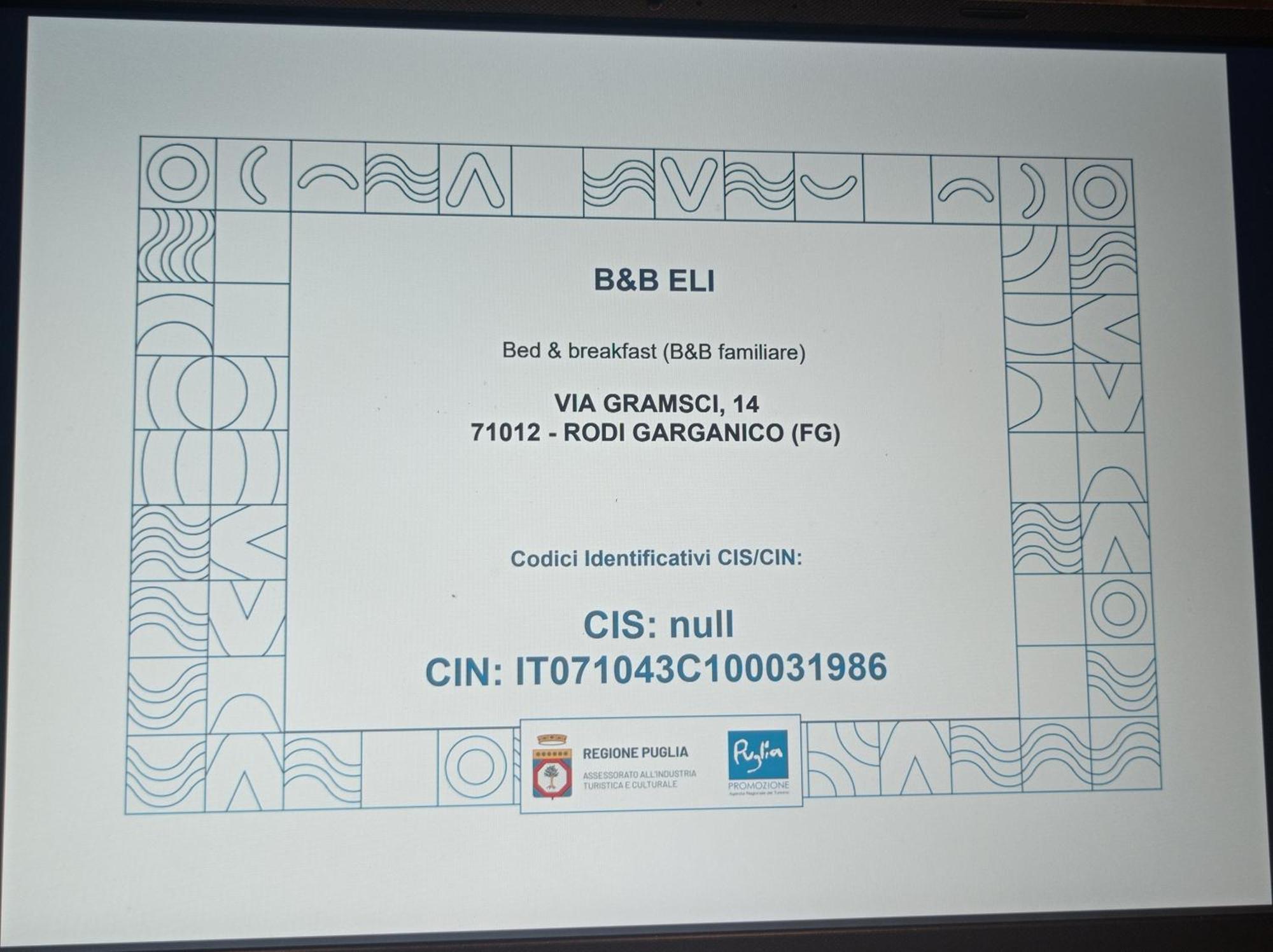B&B Eli Rodi Garganico Luaran gambar